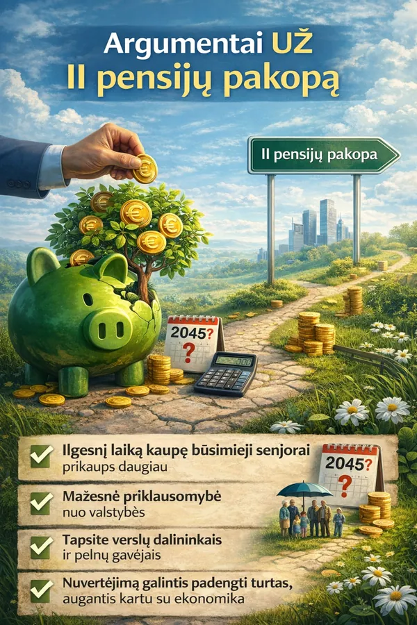 Argumentai už II pakopą